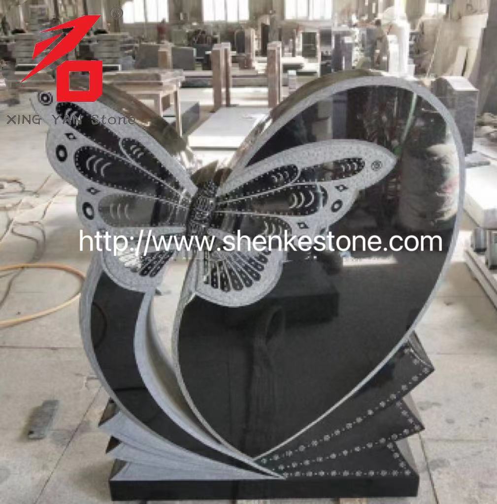 China xingyan - kupu-kupu sing bentuk kupu-kupu sing ngukir tombstone