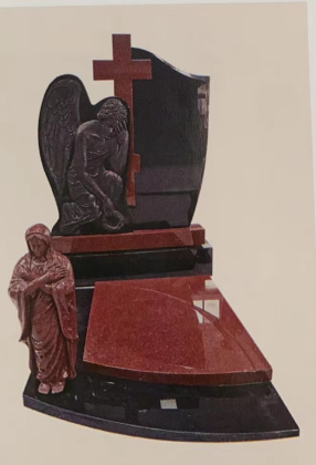 China XINGYAN - Watu Tema Keagamaan Ngubungake Tombstone (Angel lan Virgin Mary)