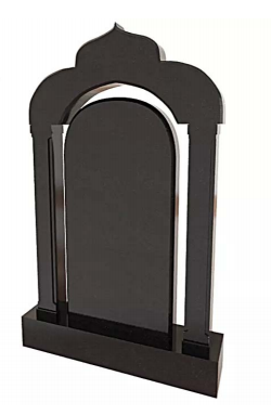 China XINGYAN Rusia arched Gapura berbentuk tombstone granit ireng