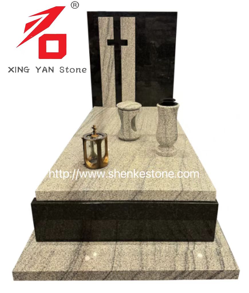 Tugu Panguburan Modern Modern (kanthi Vas Funeral lan Lantern)