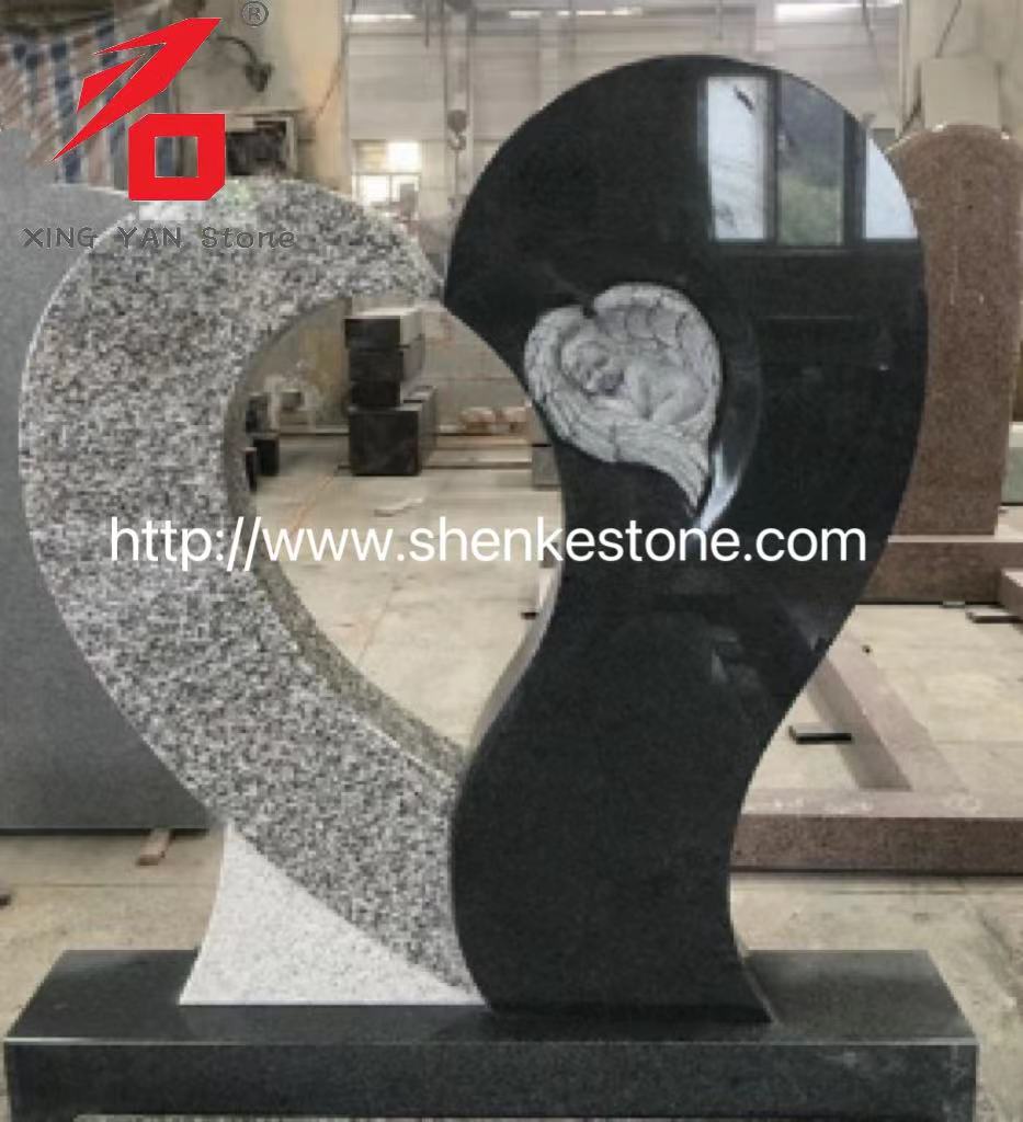 Wangun Ati Tunggal Khusus Headstone Kanggo Cemetery